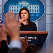 Vita husets presschef Sarah Huckabee Sanders.