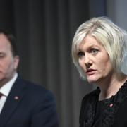 Lena Rådström Baastad och Stefan Löfven. 