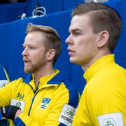 Fredrik Lindberg, Niklas Edin och Christoffer Sundgren. 