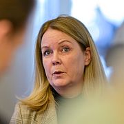 Socialdemokraternas Jennie Nilsson (S), ordförande i riksdagens konstitutionsutskott.
