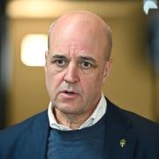 Fredrik Reinfeldt, ordförande för SvFF, under en presskonferens i november. 