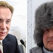 Norges utrikesminister och Rogozin.