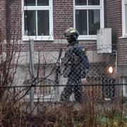 Polisen vid Hässleholms tekniska skola.