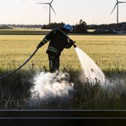 Arkivbild från tidigare gräsbrand.