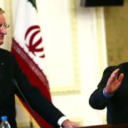 Carl Bildt och Irans utrikesminister Mohammad Javad Zarif.