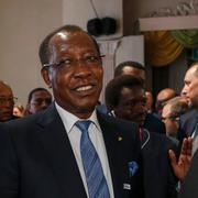 Arkivbild: Tchads president Idriss Deby (mitten)