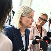 Socialdemokraterns partiledare Magsalena Andersson (S).