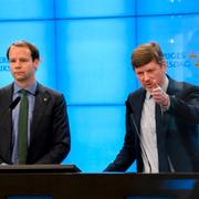 Centerpartiets klimat- och energipolitiska talesperson Rickard Nordin och ekonomiskpolitiska talesperson Martin Ådahl. 