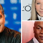 George Clooney, Mike Tyson, Barbra Streisand