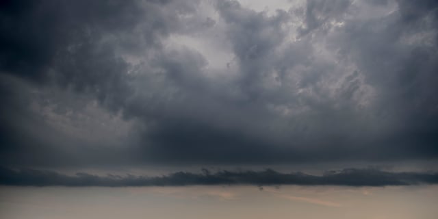 Regnmoln över Holstebro på Jylland Morten Stricker / Ritzau Scanpix