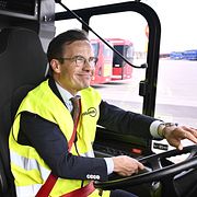 Statsminister Ulf Kristersson (M) och energi- och näringsminister Ebba Busch (KD).