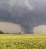 Två tornados fångade på bild från ett annat tillfälle. Eric Anderson / AP