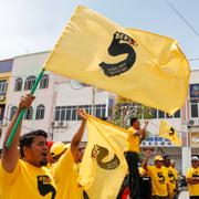 Arkivbild från 2016: Demonstranter i Malaysia krävde premiärminister Najib Razaks avgång efter att 1MDB-skandalen rullades upp.