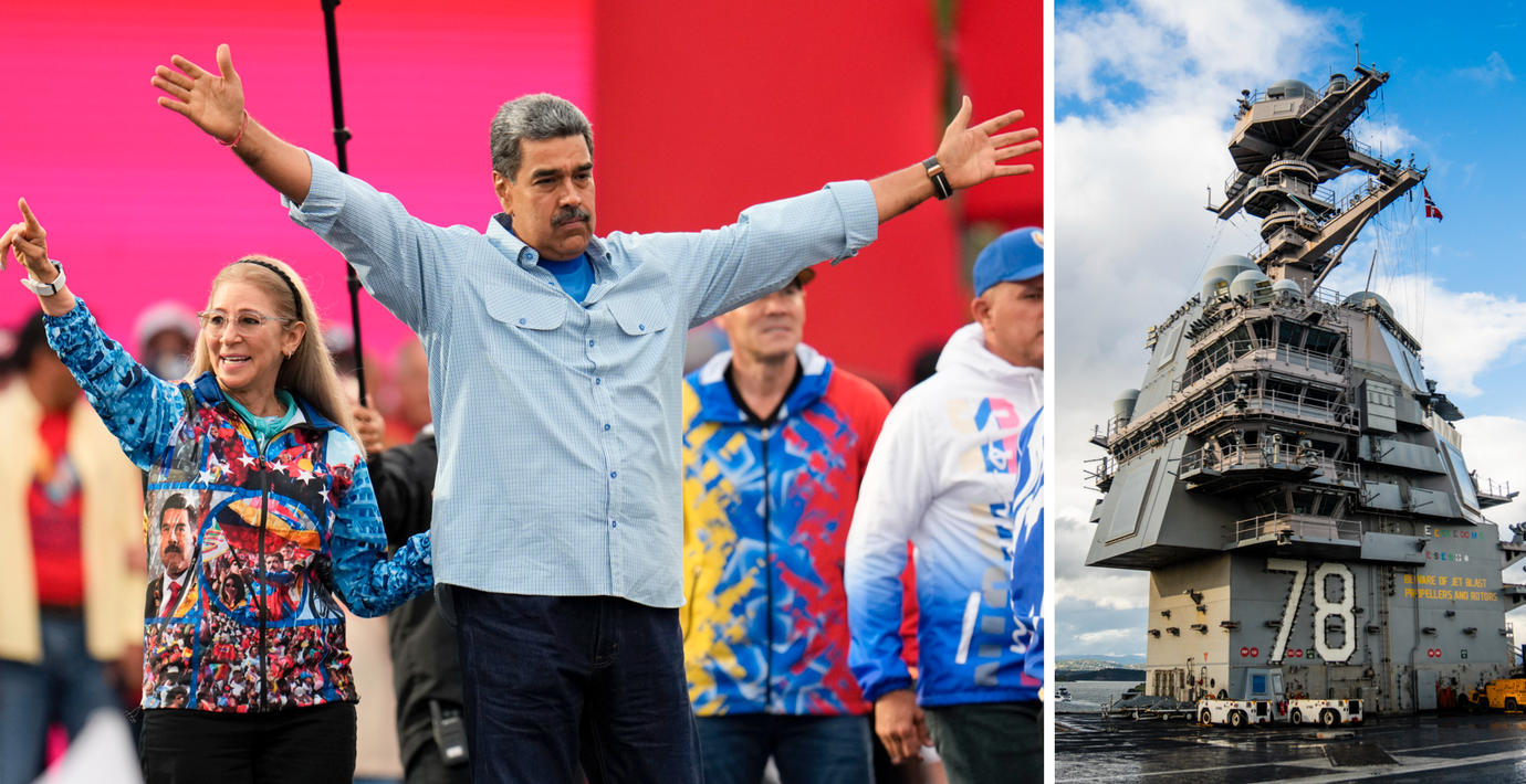 Nicolás Maduro/USS Gerald Ford.