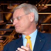 Carl Bildt och Anna Kinberg Batra.