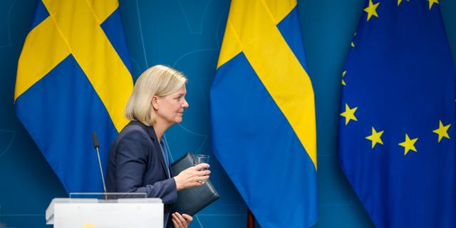 Avgående statsminister Magdalena Andersson (S). Jessica Gow/TT