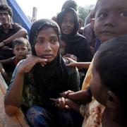 Rohingyer ankommer till Simpang Tiga i Indonesien. Arkivbild.