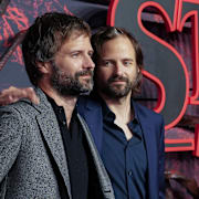 Ross och Matt Duffer på premiären av Stranger Things sista säsong. 
