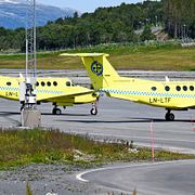 Ambulansflygplan från Babcock.