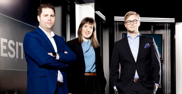 Programledarna Nicklas Andersson, Sandra Johansson och Albin Kjellberg. Magnus Sandberg / MAGNUS SANDBERG