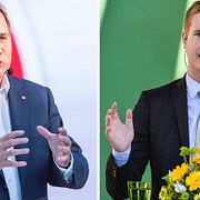 Stefan Löfven och Gustav Fridolin.