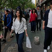 Iranier i Teheran, 13 april.