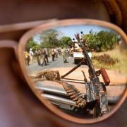 Soldat från Tchad i Centralafrikanska republiken, arkivbild från januari 2013.