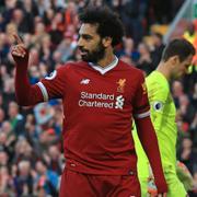 Mohamed Salah firar mål nummer 30 den här Premier League-säsongen.