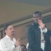 Zlatan Ibrahimovic, Paul Pogba, Emmanuel Macron.