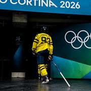 Mika Zibanejad och Jacob Markström efter matchen. 