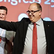 LO:s Tobias Baudin och Karl-Petter Thorwaldsson.