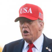 Trump på söndagen. 