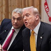 Viktor Orban och Donald Trump.