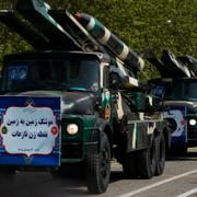 Militärparad i Teheran, april 2024. 