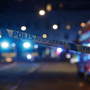 Arkivbild från 23 november: Polisens avspärrningar efter en explosion vid ett flerfamiljshus i Norrköping.