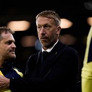 Graham Potter efter matchen mot Rumänien, 25 september.