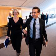 M-topparna Elisabeth Svantesson och Ulf Kristersson.