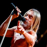 Iggy Pop uppträder på jazzfestivalen i Montreux 2018.