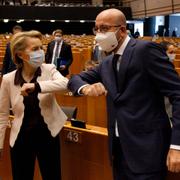 Ursula von der Leyen och Charles Michel. 