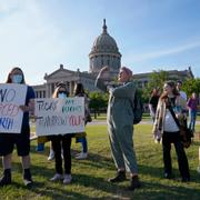 Demonstranter i Oklahoma City.