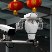 En övervakningskamera i Peking, Kina/arkivbild. 