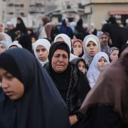 Palestinska kvinnor i Gaza stad.