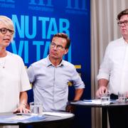 Elisabeth Svantesson, Ulf Kristersson och Gunnar Strömmer.