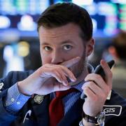 Tradern Frank Masiello på Wall Street. Arkivbild.