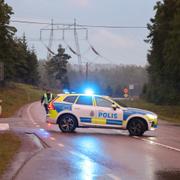 Bild från olycksplatsen. 