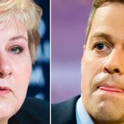 Erna Solberg/Knut Arild Hareide.