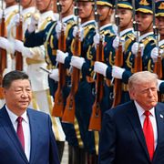 Xi Jinping och Donald Trump.