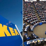 Ikeas logotyp / EU-parlamentets plenum