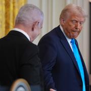 President Donald Trump och Israels premiärminister Benjamin Netanyahu. 