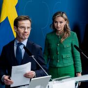 Statsminister Ulf Kristersson (M) och energi- och näringsminister Ebba Busch (KD). 